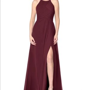 Azazie Ginger Allure Bridesmaid Dress - Cabernet